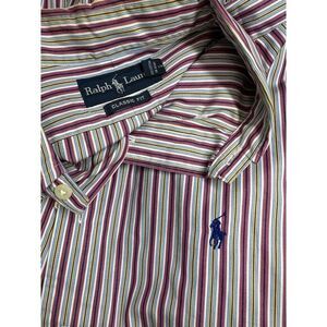 Ralph Lauren Men's Purple Stripe Button Down XL‎